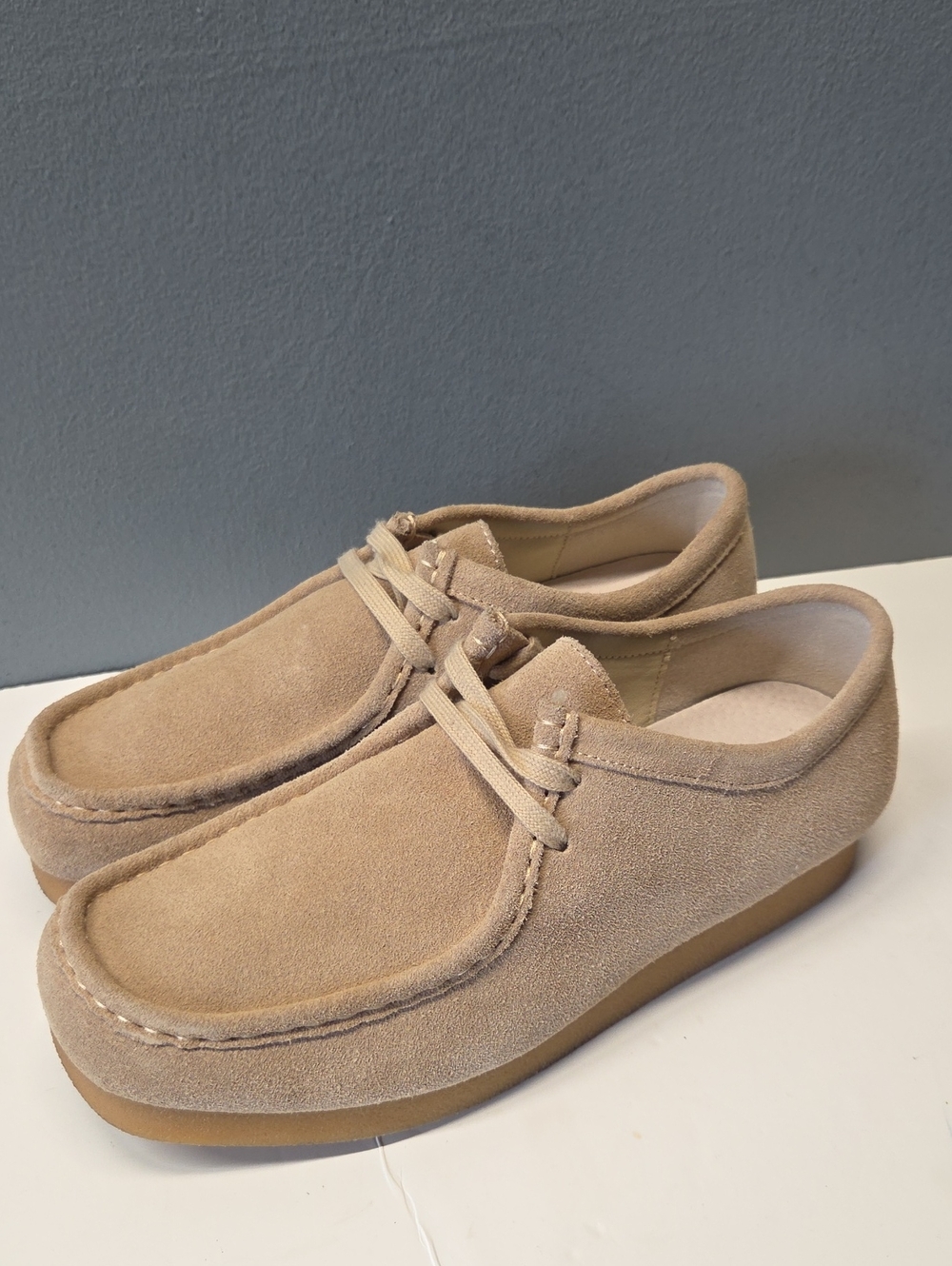 Project Cloud Women's Suede Moccasin Loafers in Light Tan